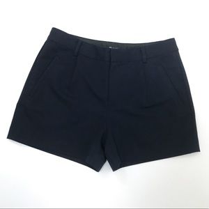 Madewell Pleated Dress Shorts Navy Blue Small [CW]